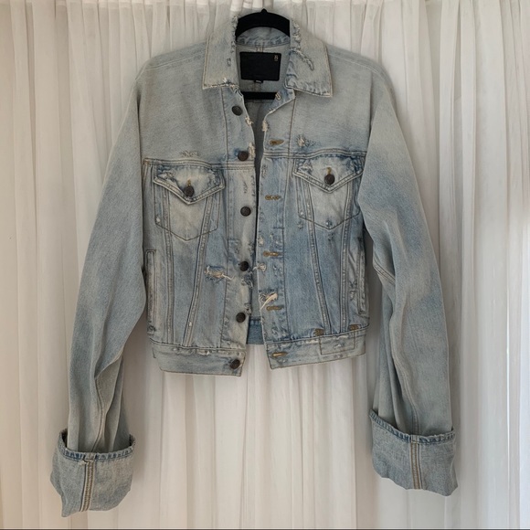 SOLD🚫R 13 Denim Jean Jacket, S - Picture 5 of 11